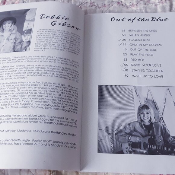 Debbie Gibson Out of the Blue Sheet Music - Picture 6 of 7
